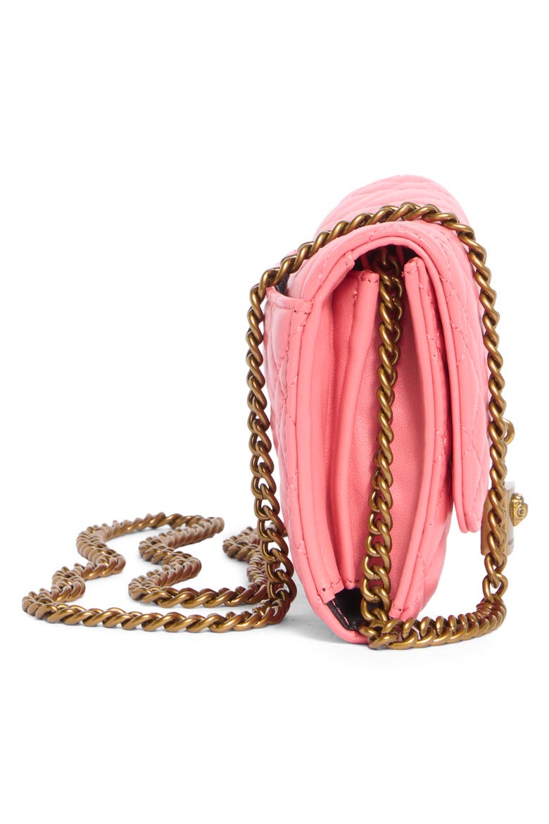 Brixton Wallet on a Chain, Alternate, color, OPEN PINK