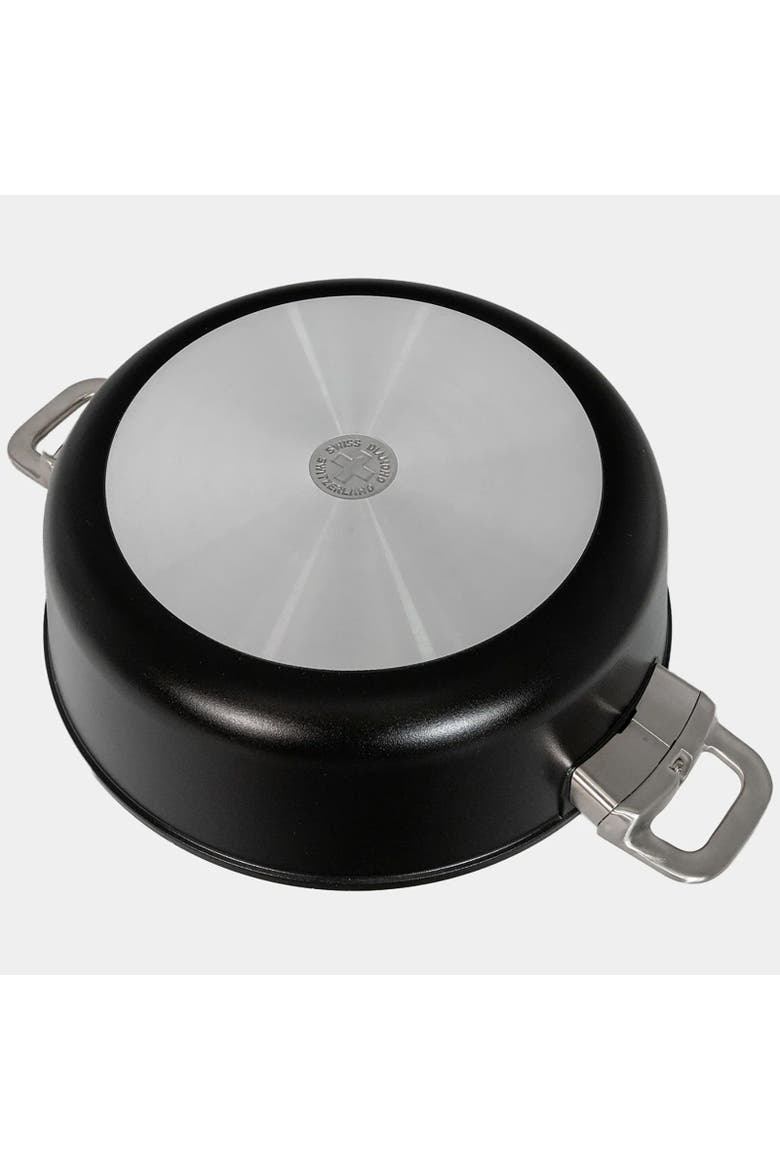 CHD Nonstick Braiser with Glass Lid, 5.3 qt, Alternate, color, Black