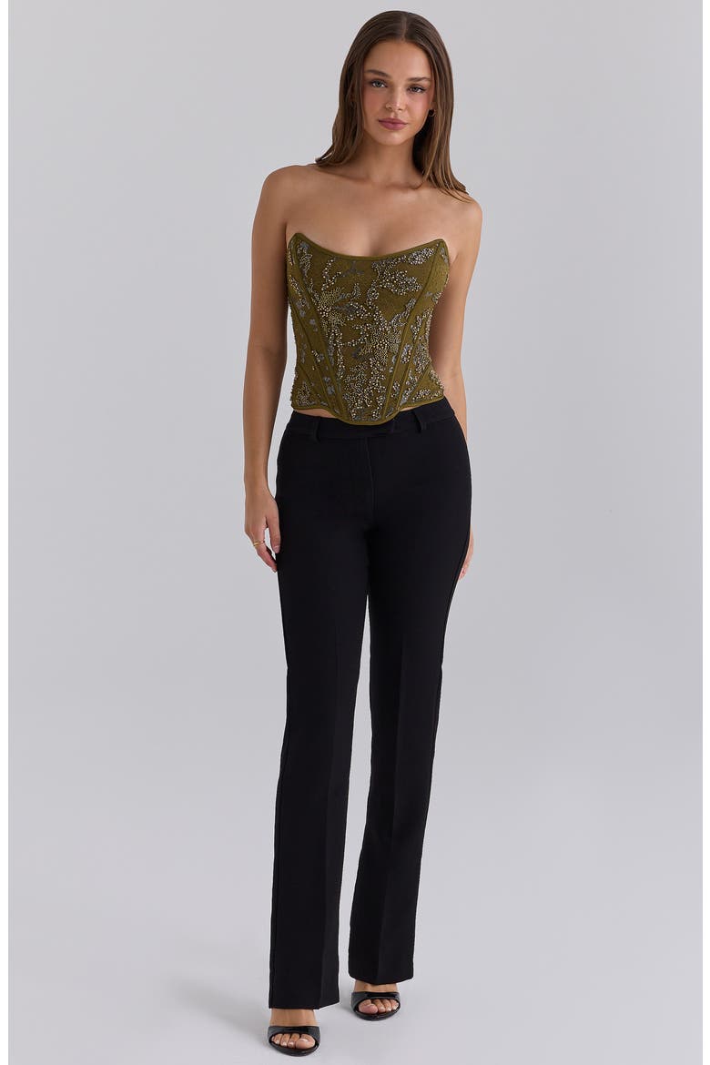 Victoire Straight Leg Pants, Alternate, color, BLACK