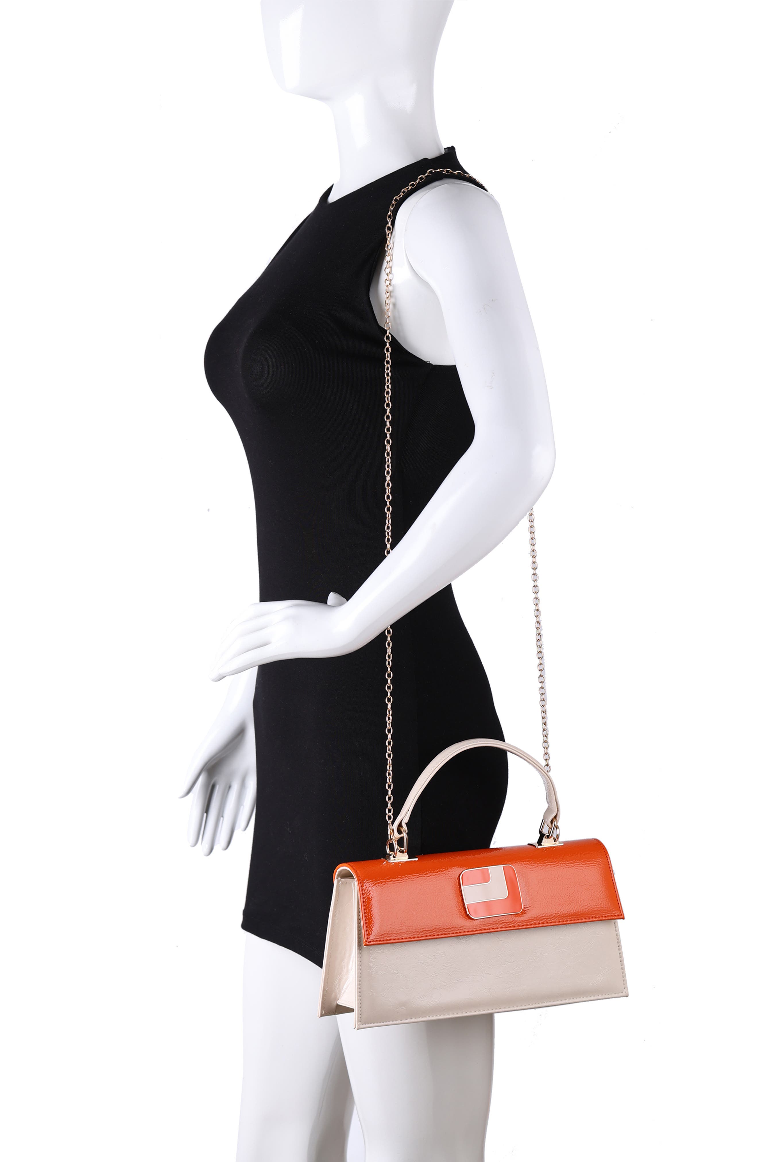 Faith Clutch Bag, Alternate, color, BONE