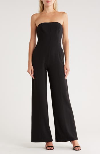 A.l.c . Eden Wide Leg Jumpsuit In Black