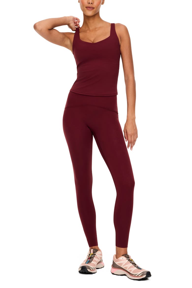 SPANXshape™ Booty Boost® Full Length Leggings, Alternate, color, VINO