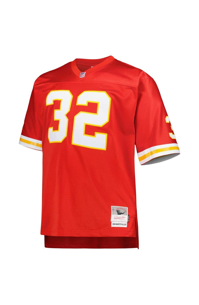 Mitchell & Ness Men's Mitchell & Ness Marcus Allen Red Kansas City Chiefs Big & Tall 1994 Retired Player Replica Jersey, Alternate, color, Red