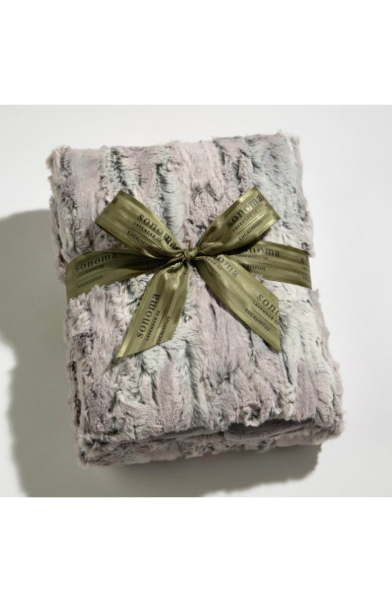 Sonoma Lavender Eucalyptus Spa Blankie, Alternate, color, Silver Fox