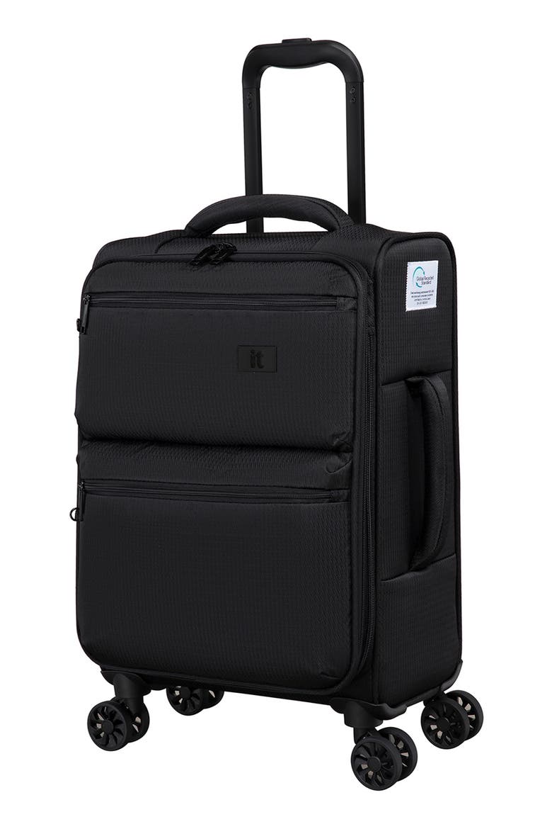 Eco-Classic Carry On Spinner Suitcase, Main, color, BLACK
