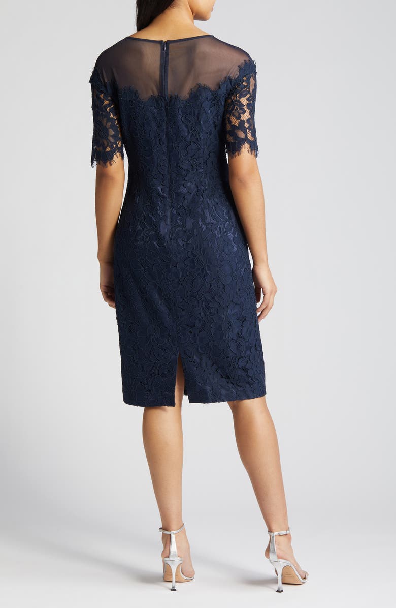 Eliza J Lace Cocktail Sheath Dress, Alternate, color,