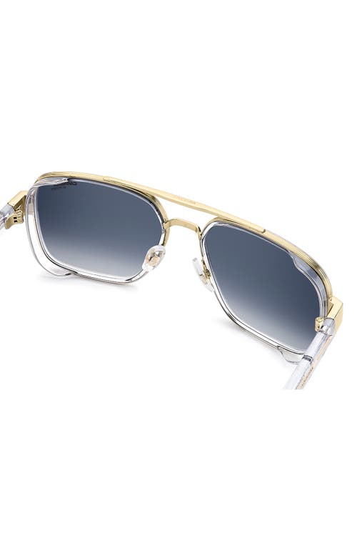 Carrera Eyewear 1092/s 58mm Gradient Rectangular Sunglasses In Blue