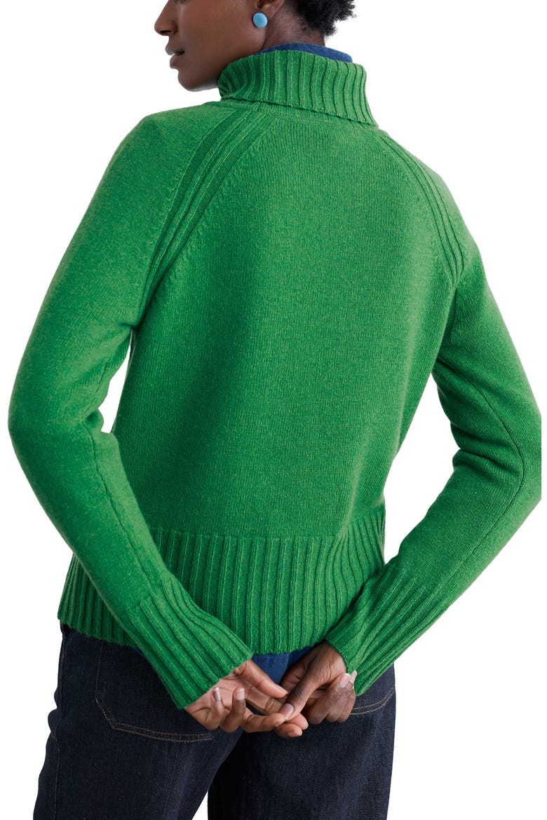 Basset Cove Merino Wool Blend Turtleneck Sweater, Alternate, color, HEDGEROW