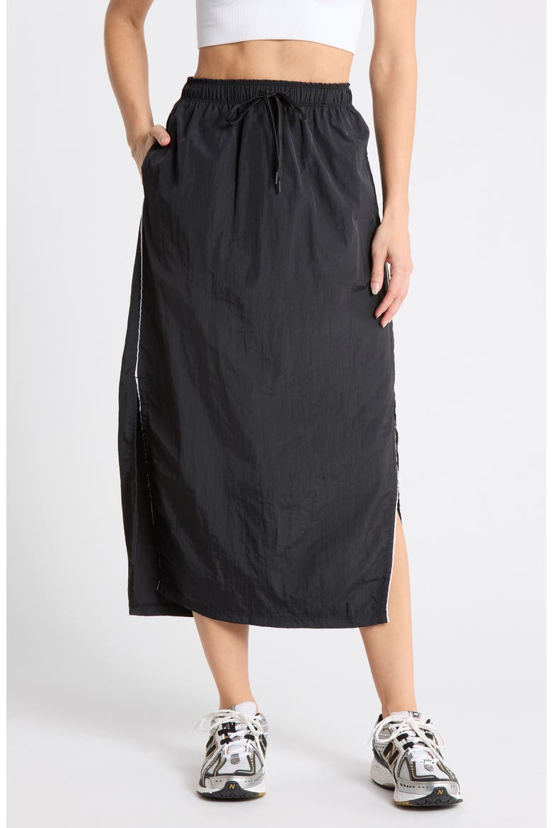 スカート DICH HENDERSON jogging maxi skirt Black Breakaway Crinkled Maxi Skirt (Women) | Nordstromrack