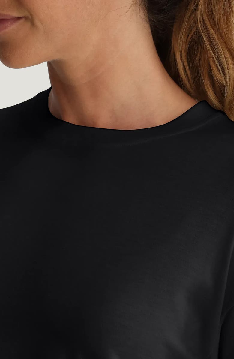 Free Fly Shade Crossover Long Sleeve Top, Alternate, color, Black