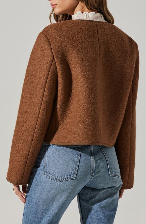 Astr The Label Calliope Jacket In Brown