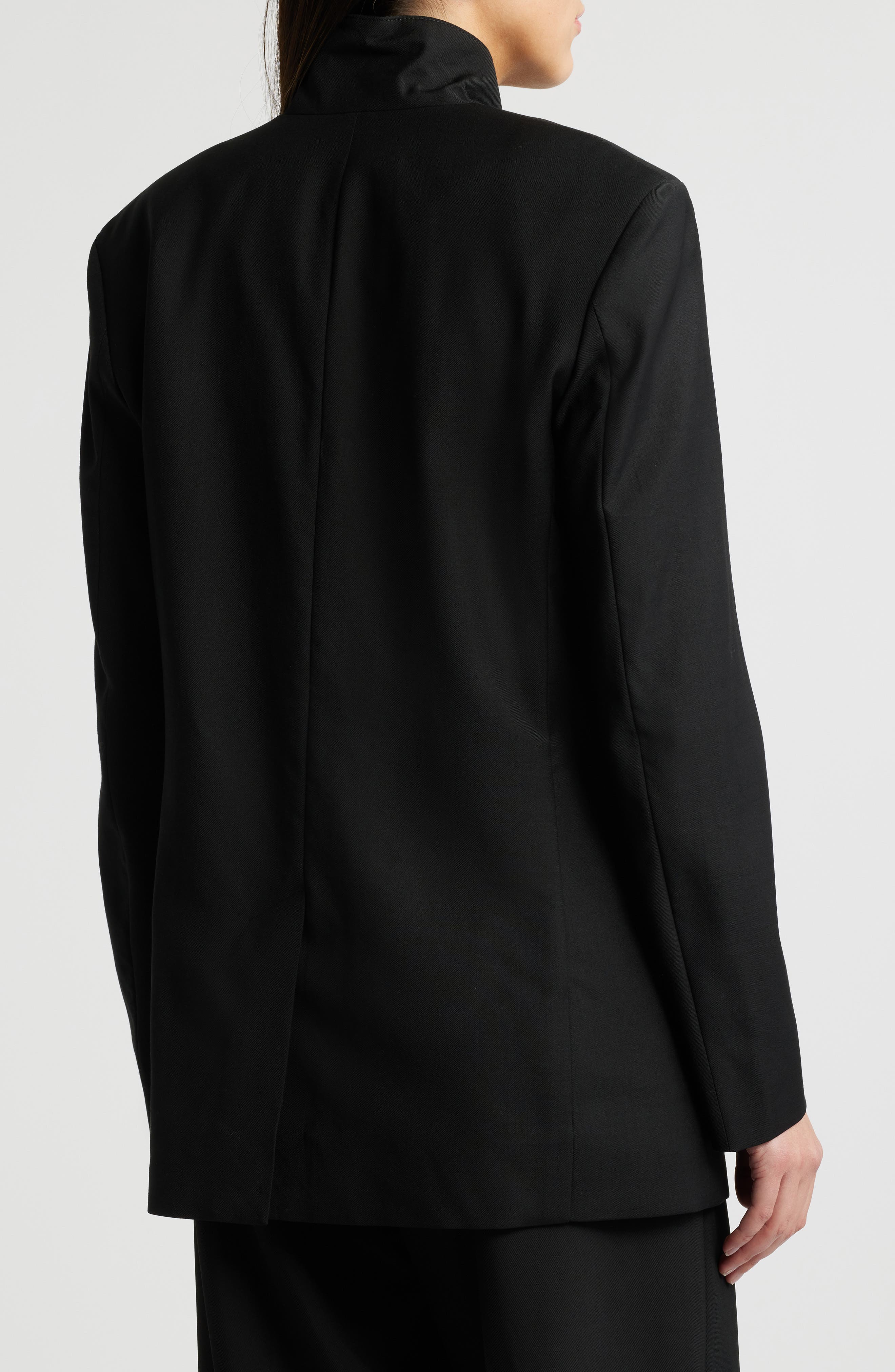 COS Stand Collar Wool Blazer (Women) | Nordstromrack