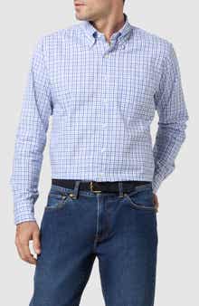 Sid Mashburn Slim Fit Check Button-Down Oxford Shirt