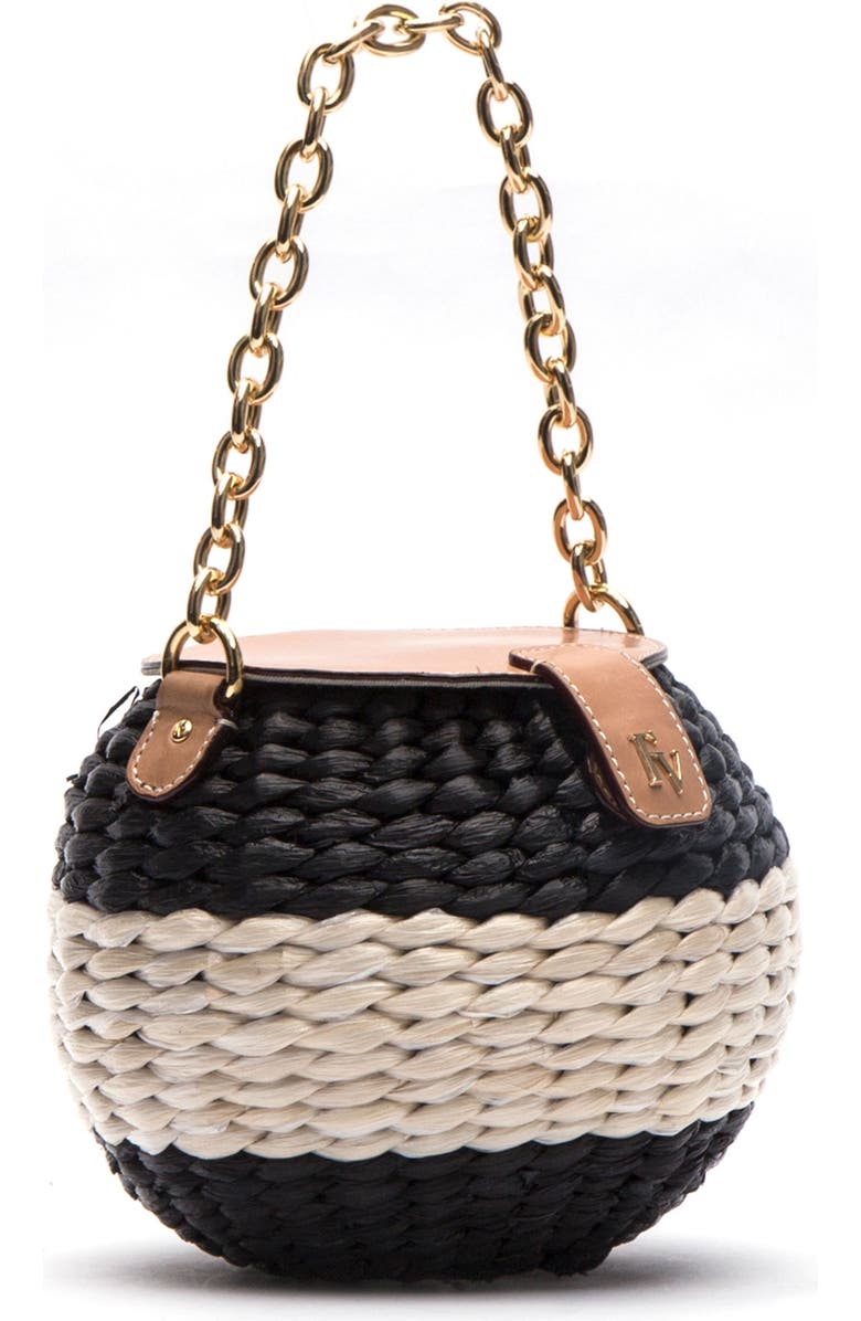 Frances Valentine Mini Woven Bucket Bag, Alternate, color,