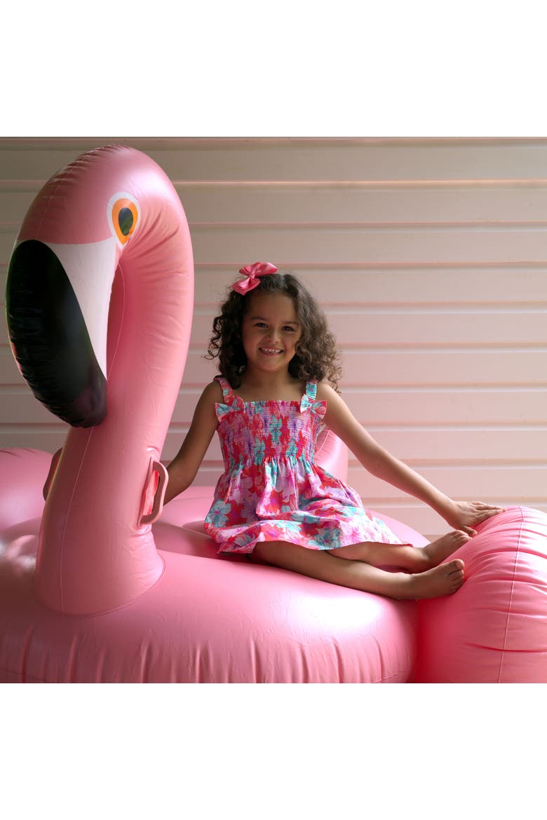 Tropical Flower Sundress, Alternate, color, Pink