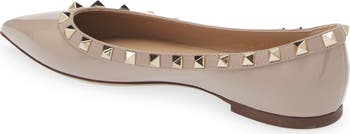 【Valentino】BALLERINA ROCKSTUD T. 05◆7W2S0403VOD Valentino Garavani Rockstud 5MM Velvet Ballerina Flats