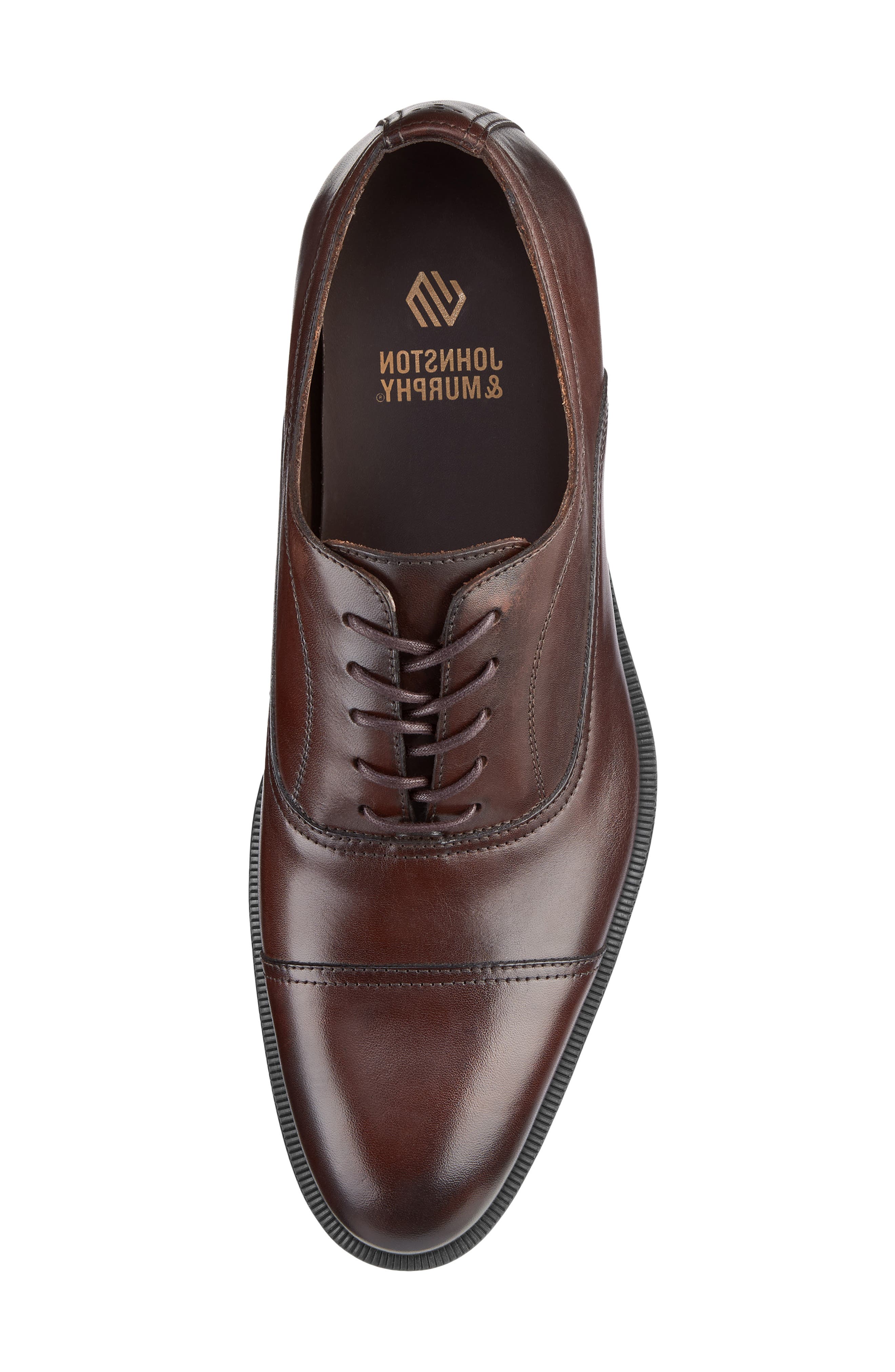 Conlin Cap Toe Oxford, Alternate, color, ESPRESSO FULL GRAIN