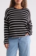 Caslon® Drop Shoulder Waffle Tee