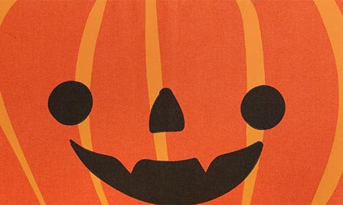 Design Imports Jack-o'-latern Set Of Four Placemats In Orange