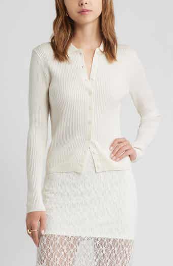 Collared Merino Wool Cardigan