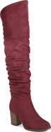 Journee Collection Kaison Wide Calf Ruched Tall Boot - Wide Calf