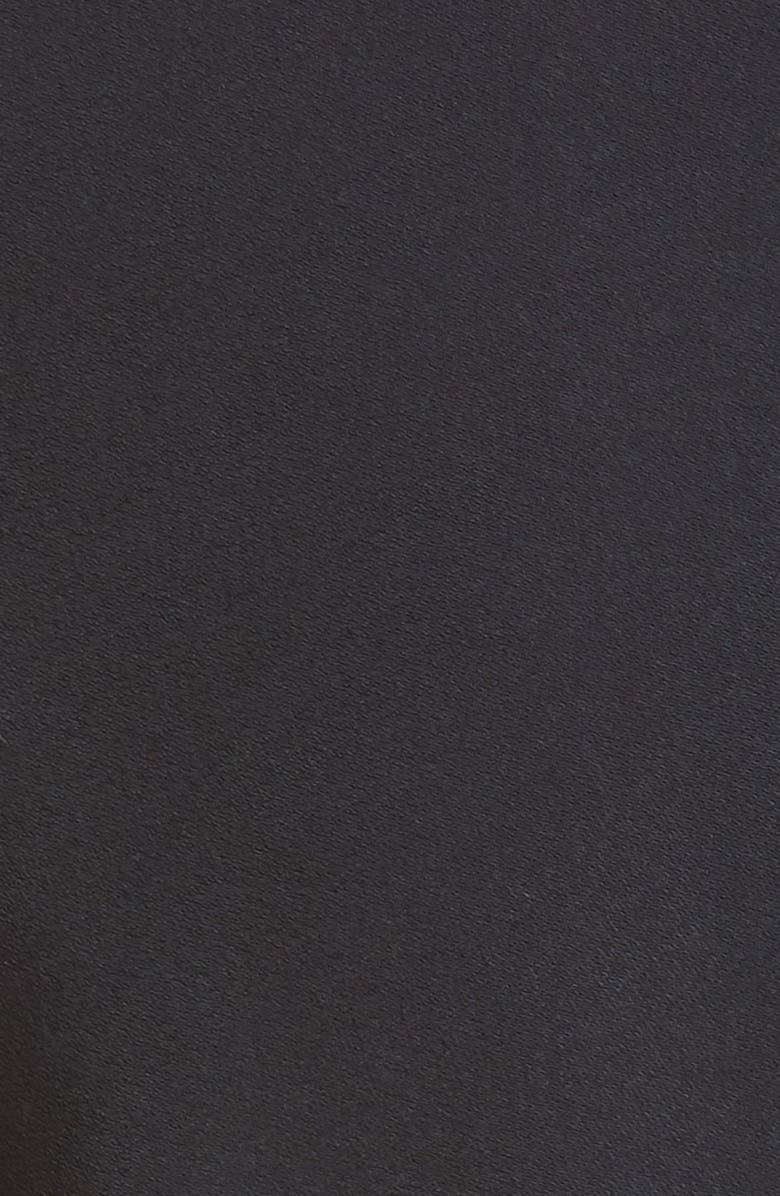 McQueen Alexander McQueen Lace Corset Crêpe Sheath Dress, Alternate, color,