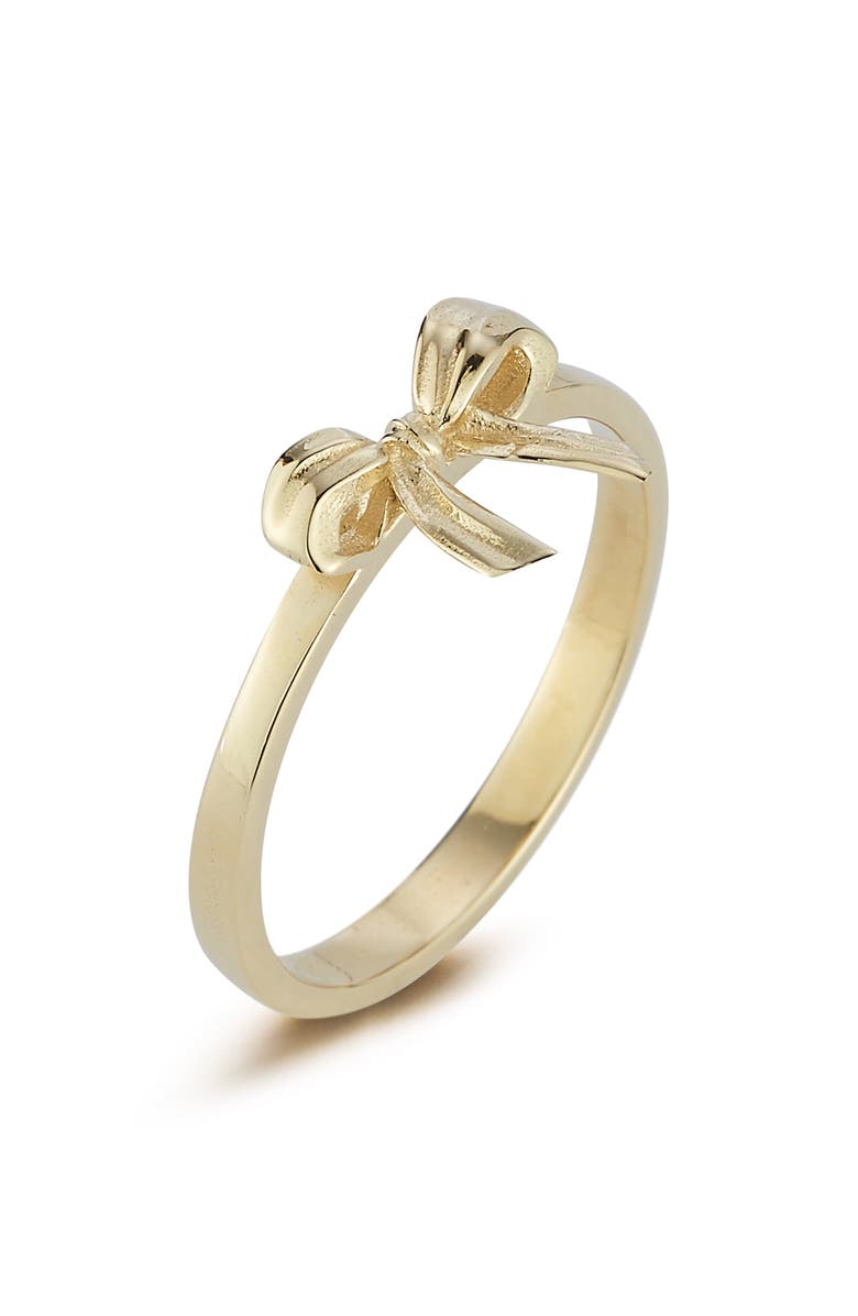 Ember Fine Jewelry 14k Bow Ring, Main, color, Gold
