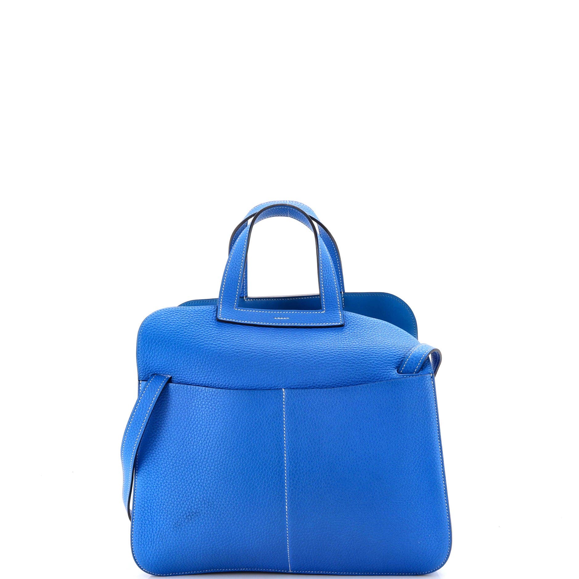 Pre-Owned Hermes Halzan Bag Clemence 31, Alternate, color, Bleu Hydra