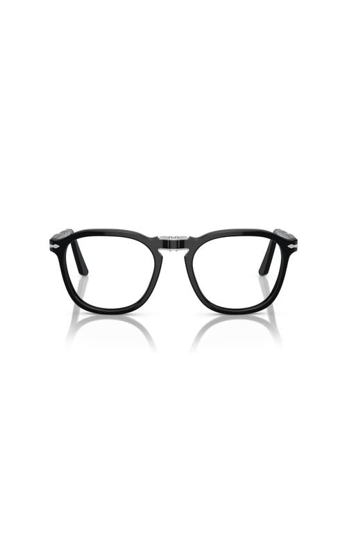 Persol 52mm Square Optical Glasses In Black