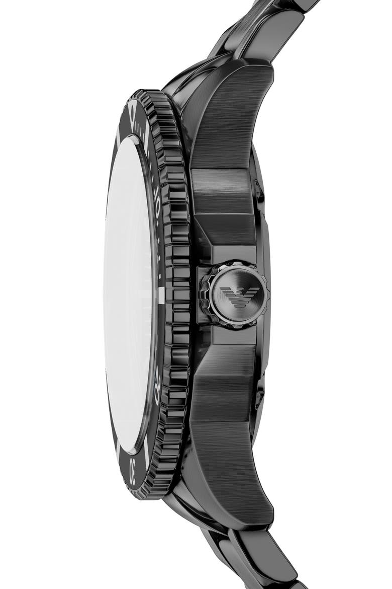 World Explorer Solar Chronograph Bracelet Watch, 43.5mm, Alternate, color, BLACK