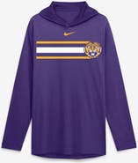 Nike Men's Nike Purple LSU Tigers Primetime Pattern Tri-Blend Dri-FIT Long Sleeve Hooded T-Shirt