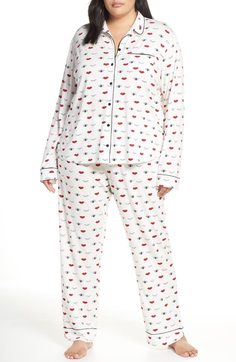 PJ Salvage Give Love Pajamas, Main, color, 