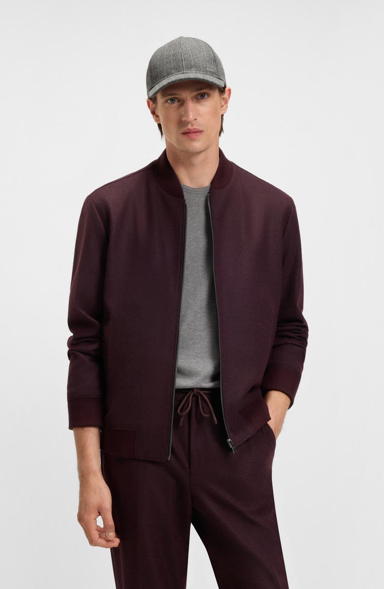 BOSS Zed Pinstripe Performance Baseball Cap, Alternate, color, Medium Grey