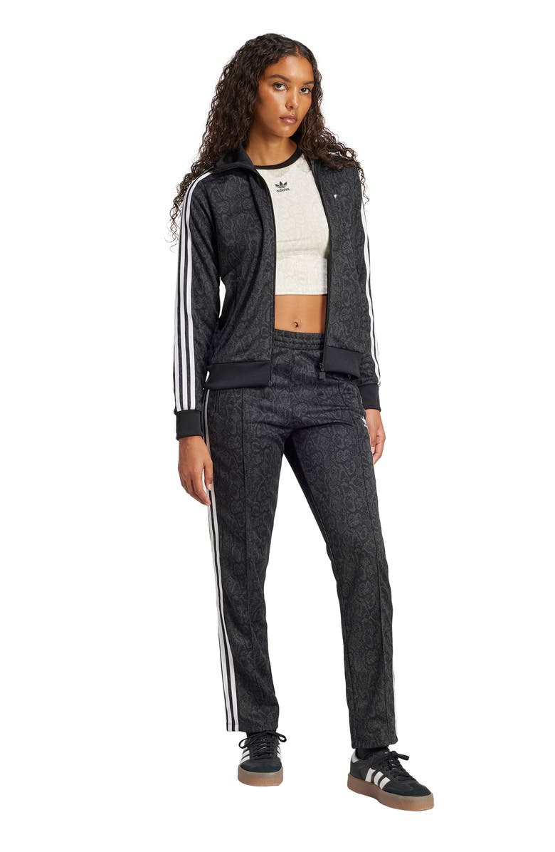 adidas Originals Firebird Snakeskin Print Recycled Polyester Track Pants, Alternate, color, 