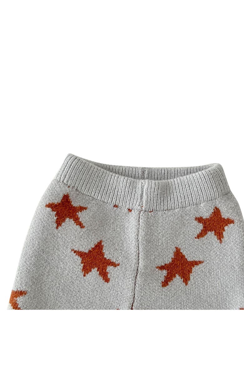 Ashmi & Co. Zuri Star Pattern Crewneck Sweater & Pants Set, Alternate, color, Gray