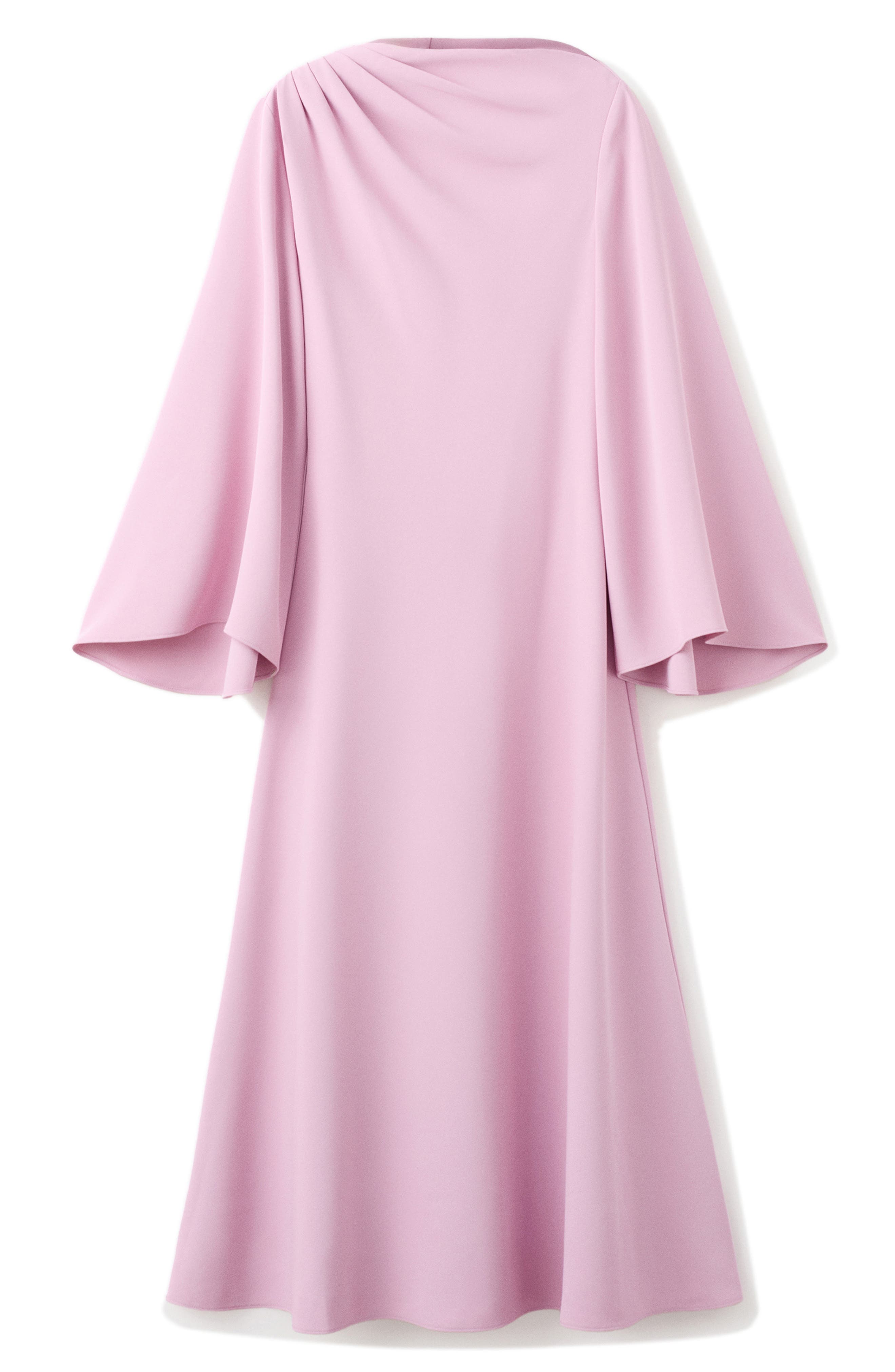 flared sleeve satin dress Flared-sleeve satin dress - Women