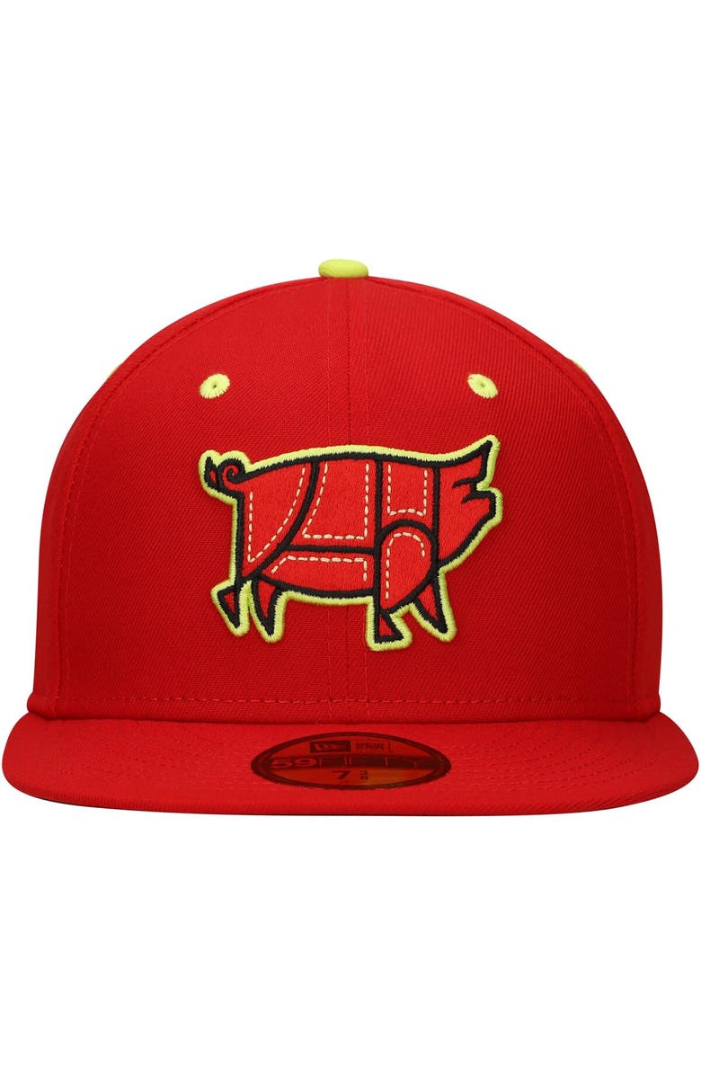 New Era Men's New Era Red Chicharrones de Columbia Copa de la Diversión 59FIFTY Fitted Hat, Alternate, color, Red