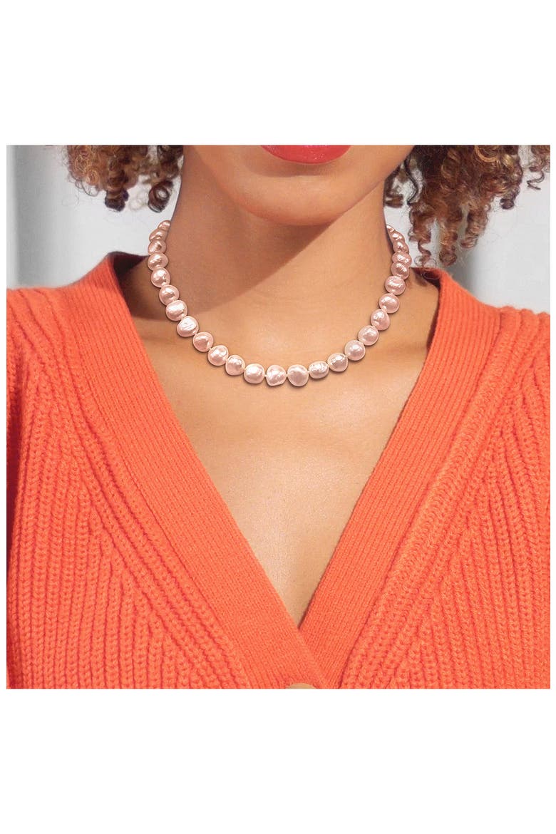 12mm Cultured Freshwater Pearl Necklace, Alternate, color, WHITE
