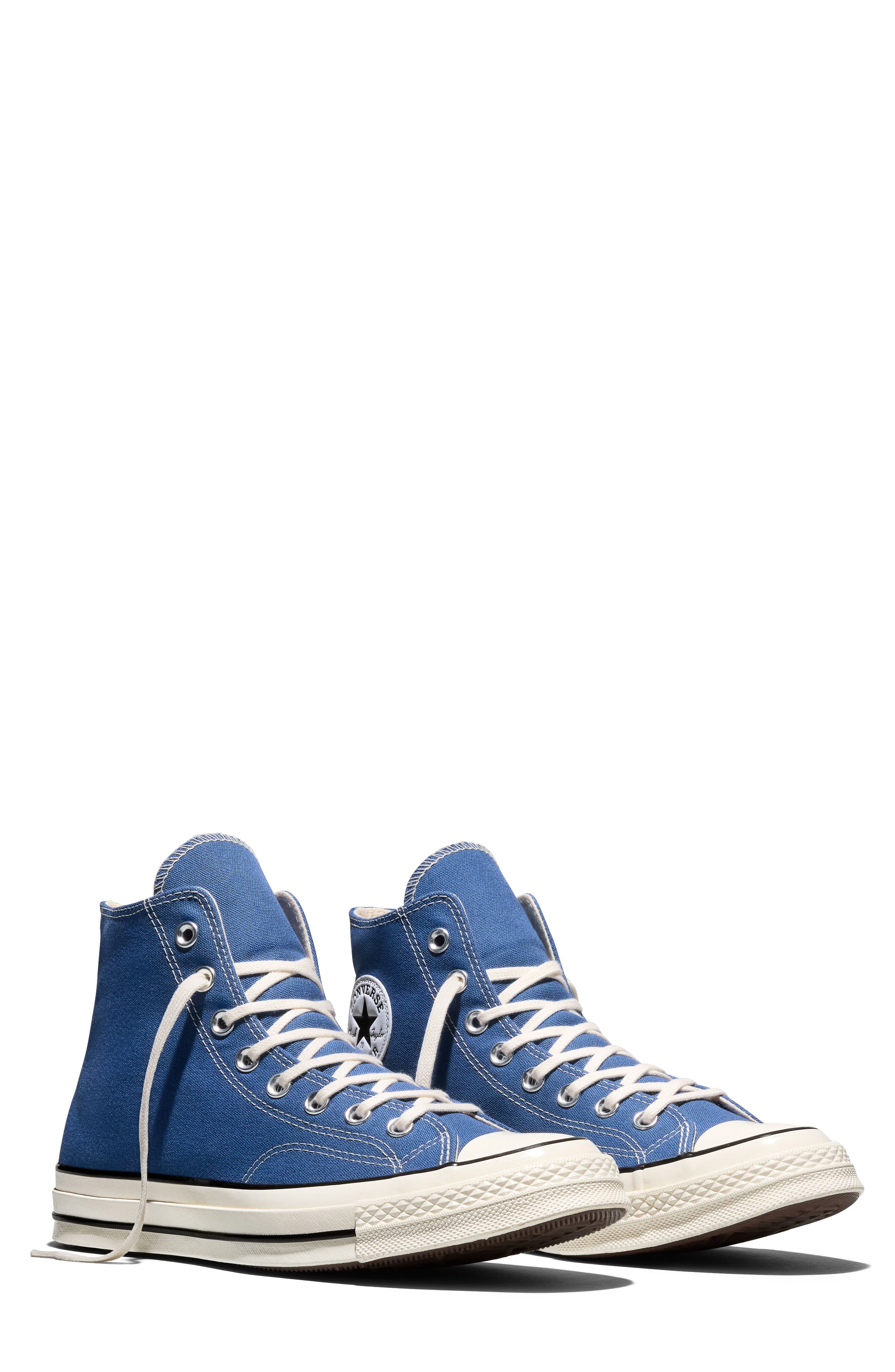 Chuck 70 High Top Sneaker, Alternate, color, ARMOR BLUE/ EGRET/ BLACK