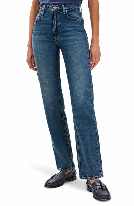 rag & bone Harlow Mid Rise Straight Leg Jeans