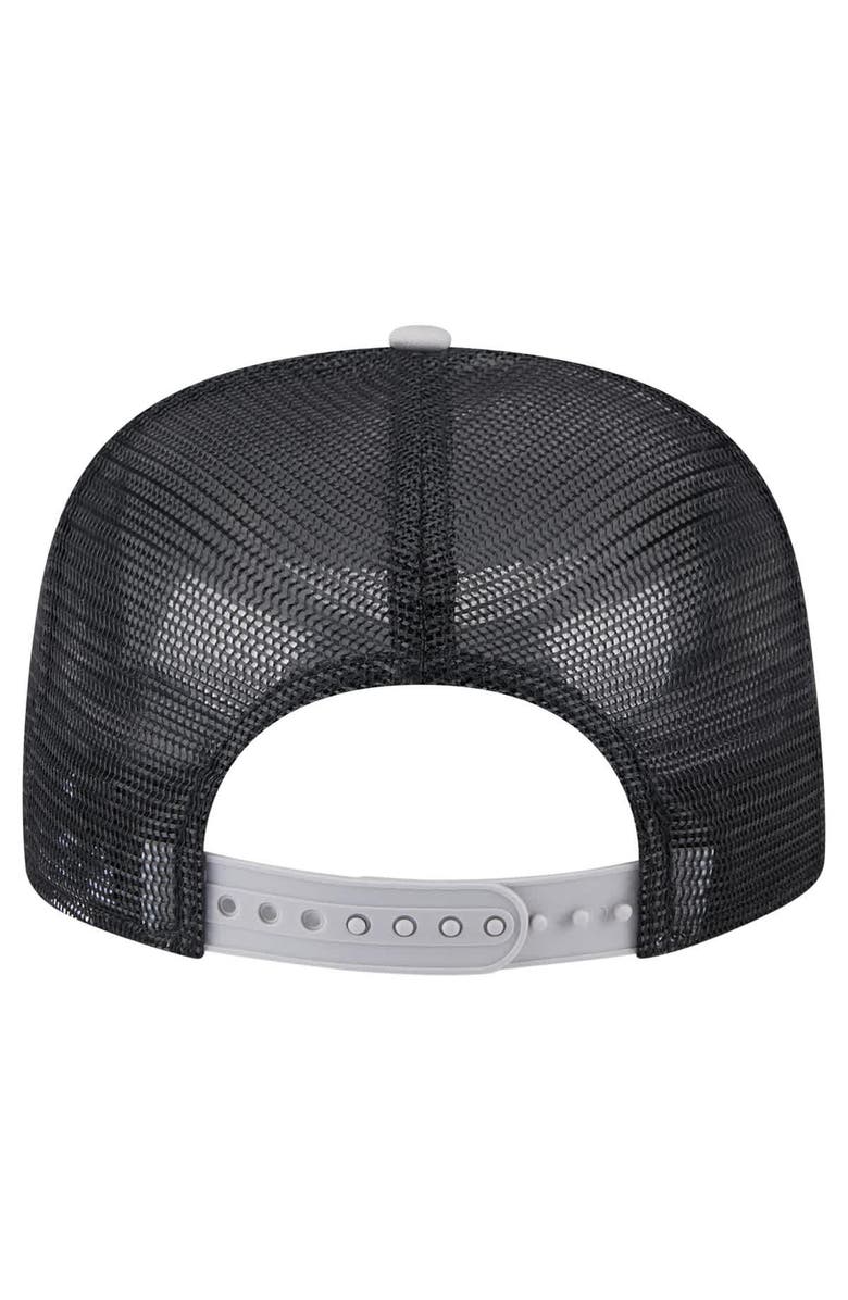 New Era Men's New Era White/Gray Chicago White Sox Retro Script Trucker 9FIFTY Snapback Hat, Alternate, color, White