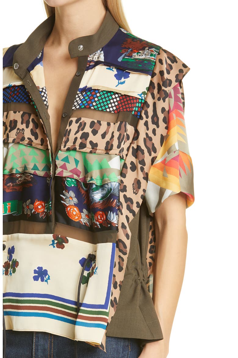 Hank Willis Thomas Archive Patchwork Shirt, Alternate, color, BEIGE MULTI