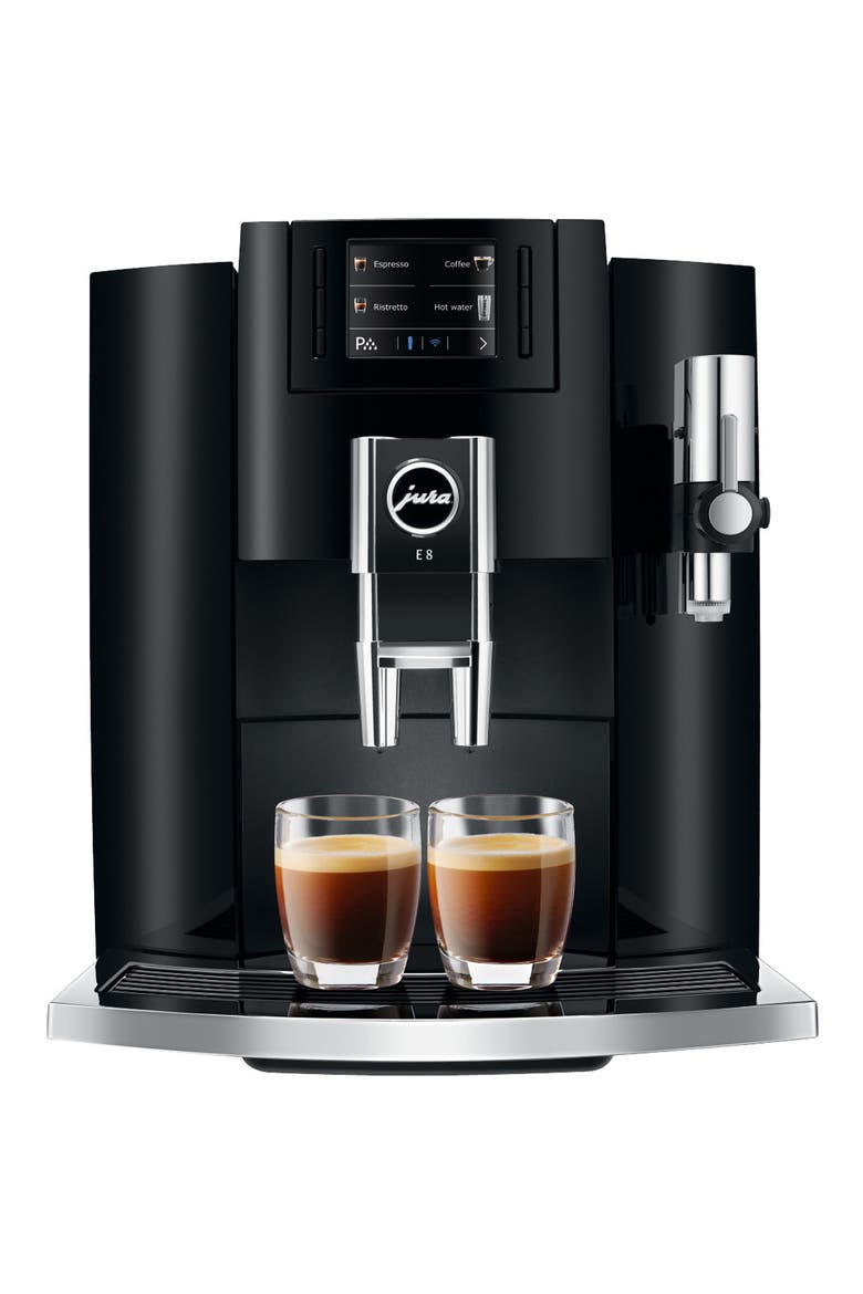 E8 Automatic Coffee Machine, Main, color, PIANO BLACK