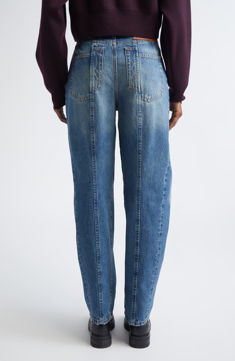 Victoria Beckham Curved Leg Jeans, Alternate, color, Classic Blue Wash