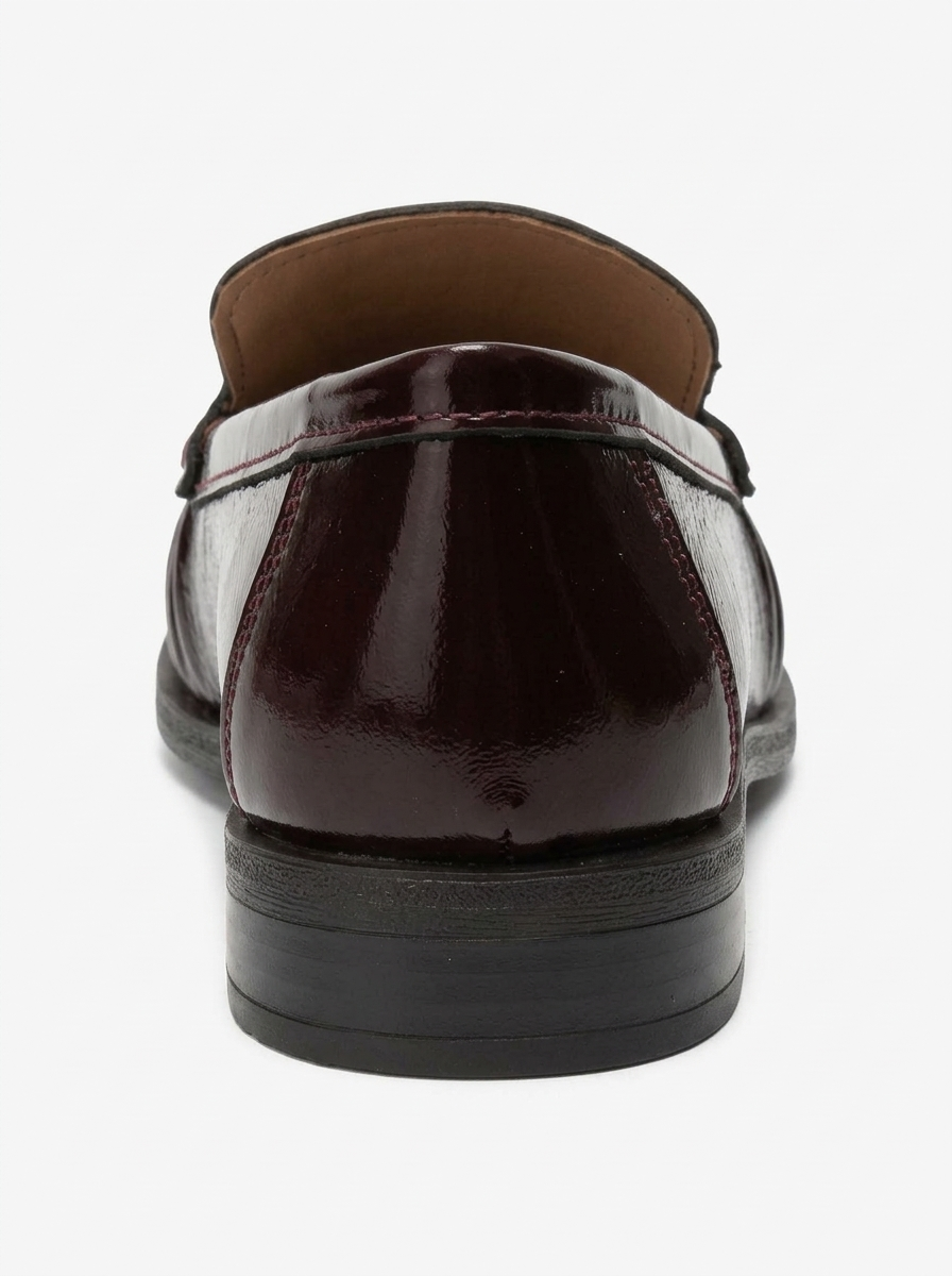 Chen Leather Loafer, Alternate, color, Burgundy Patent