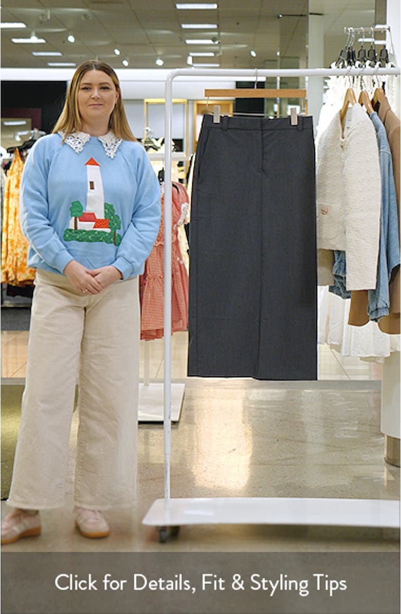 Slit Pencil Maxi Skirt, sales video thumbnail