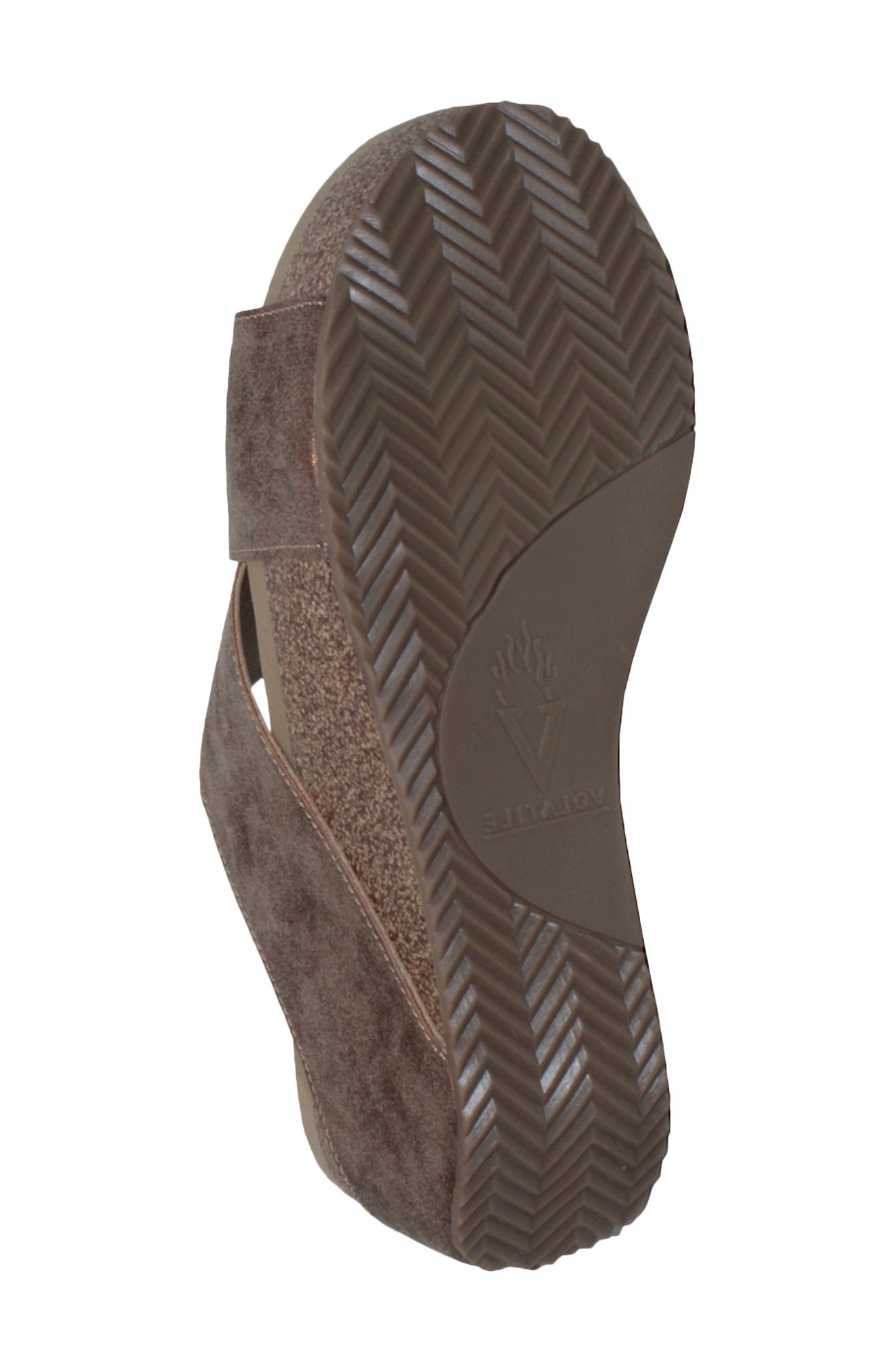 Firefly Water Resistant Wedge Platform Sandal, Alternate, color, BRONZE