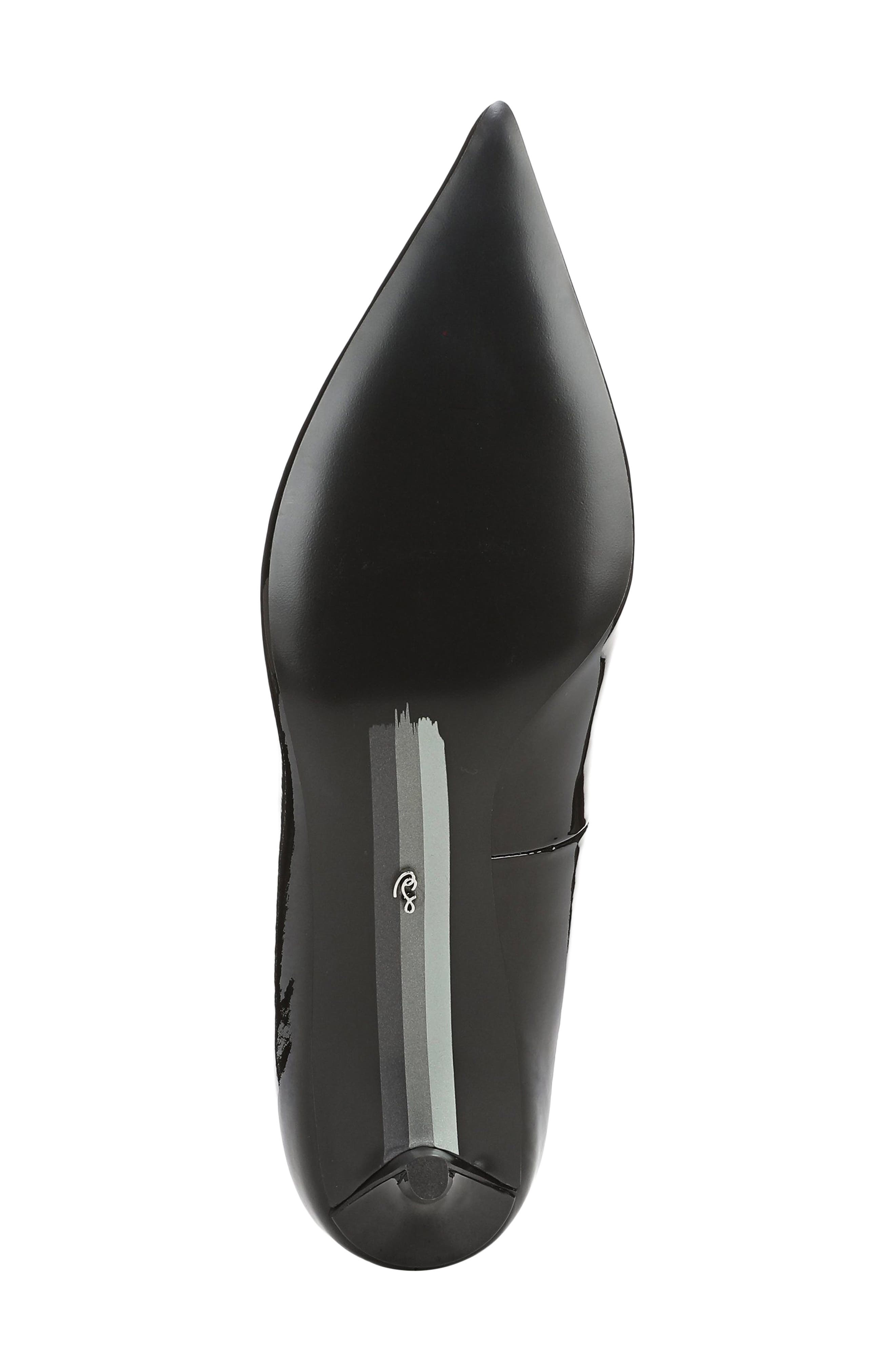 Summer Pointed Toe Kitten Heel Pump, Alternate, color, BLACK PATENT