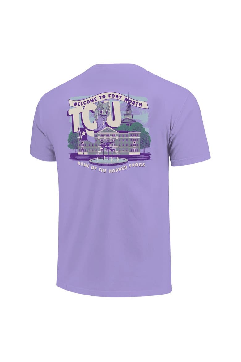 Youth  Purple TCU Horned Frogs Local Campus Scene T-Shirt, Alternate, color, Purple