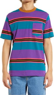 Gotcha Galapagos Stripe Pocket T-Shirt
